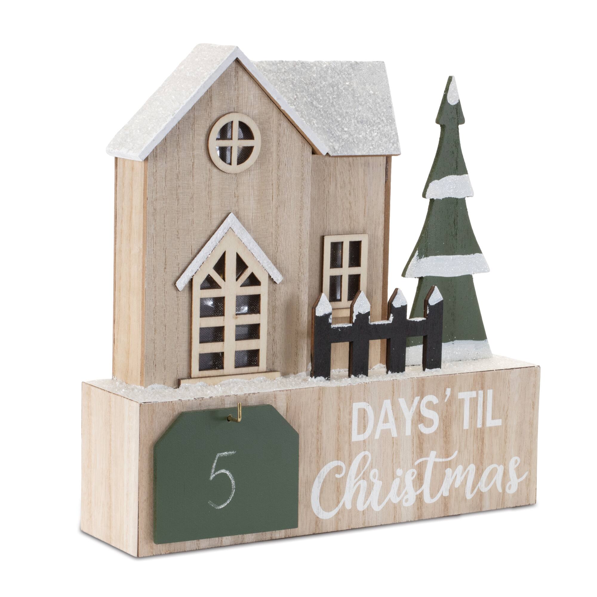 12" LED House Christmas Countdown
